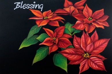 ポインセチア・花言葉（2017年）※2018年カレンダー