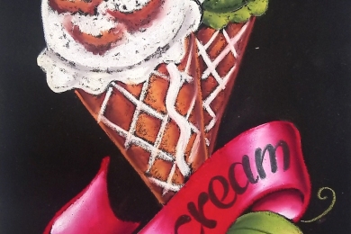 アイスとリボン