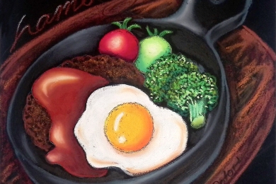 グリルハンバーグ